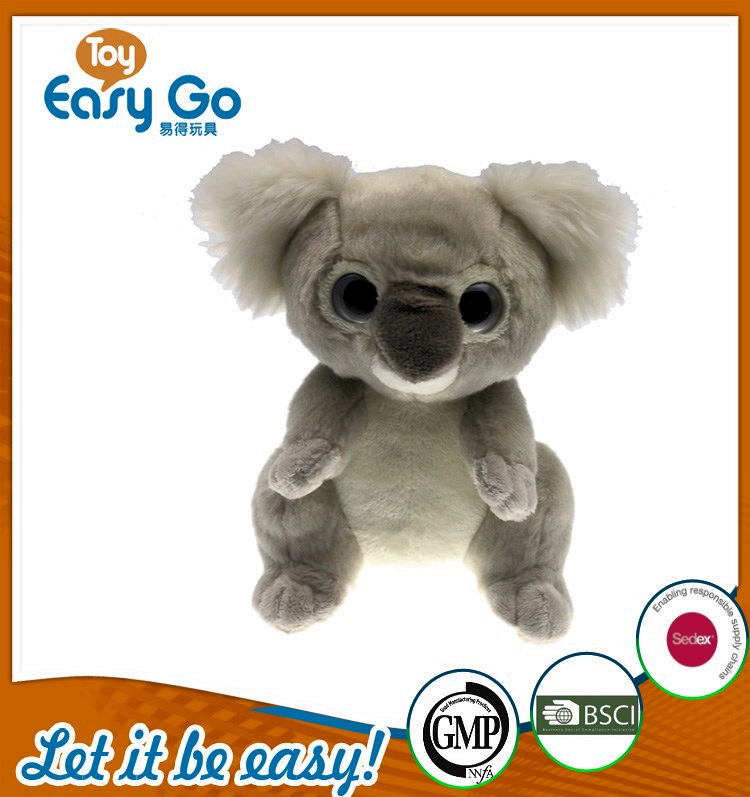 SEDEX stuffed grey sitting koala 